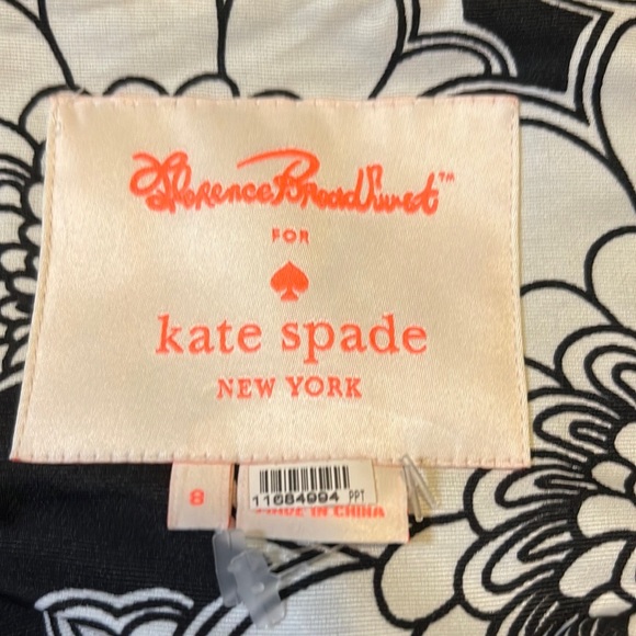 Florence Broadhurst for Kate Spade Buttoned Coat, Navy Blue, size 8 - Picture 14 of 15